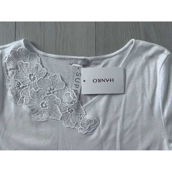 Hanro Naila Floral Lace White Nightgown ( XS ) - Picture 4 of 4